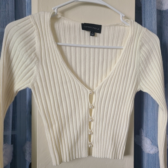 Cotton Candy LA Pearl Cardigan - Picture 3 of 6